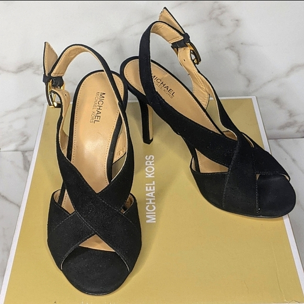 Michael Kors Becky Velvet leather sandals 6